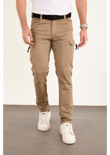 Taktikal Kargo Pantolon Rahat Kesim Cepli Likralı Gabardin Kumaş Yeni Sezon