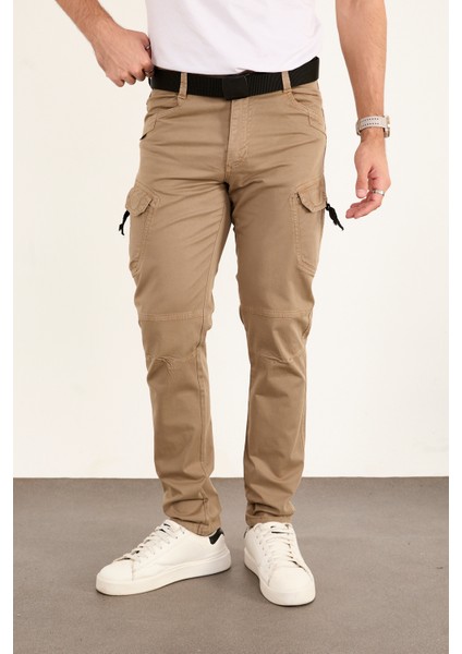 Taktikal Kargo Pantolon Rahat Kesim Cepli Likralı Gabardin Kumaş Yeni Sezon