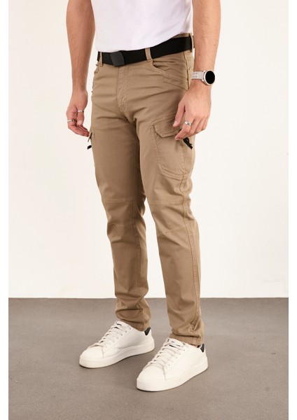 Taktikal Kargo Pantolon Rahat Kesim Cepli Likralı Gabardin Kumaş Yeni Sezon