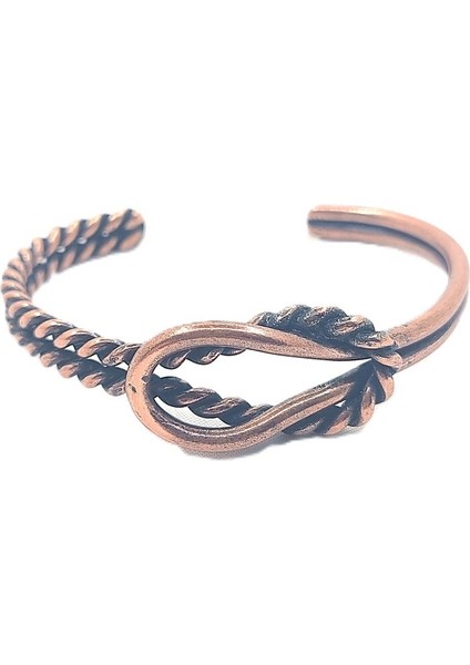 Bakır Bileklik, El Işçiliği ve Ölçüsü Ayarlanabilir Desenli Unisex Saf Bakır Bileklik modelleri
