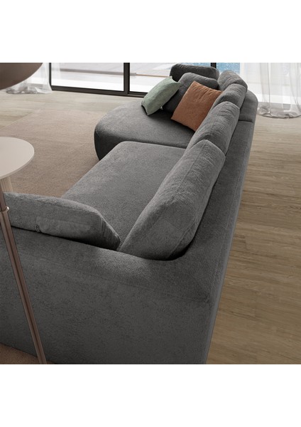 Venezia Köşe Koltuk Antrasit Sol Köşe