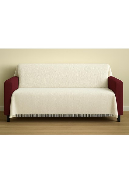 Koltuk Örtüsü 2'li Set %100 Pamuklu Geleneksel Dokuma Krem fiyatları