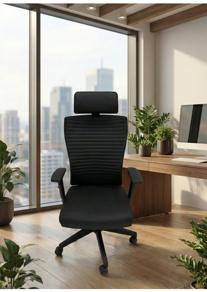 Müdür Koltuğu Derili Başlıkı Ofis Koltuğu