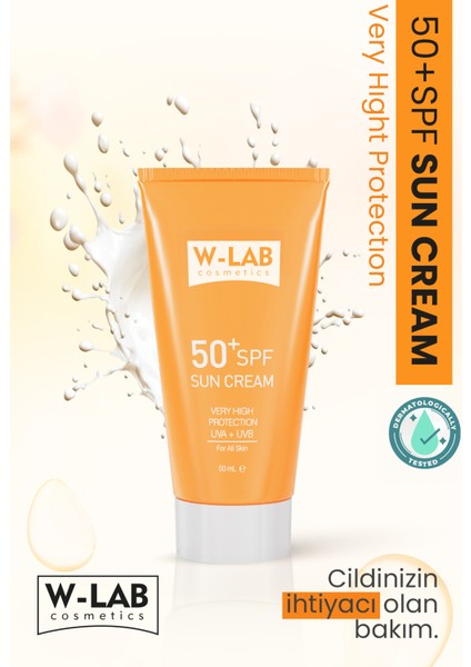 SPF 50+ yüksek korumalı güneş kremi, UVA ve UVB ışınlarına karşı etkili, tüm cilt tipleri için ideal modelleri