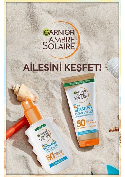 Sensitive Advanced SPF50+ 175 ml çocuklar için hipoalerjenik güneş koruyucu süt