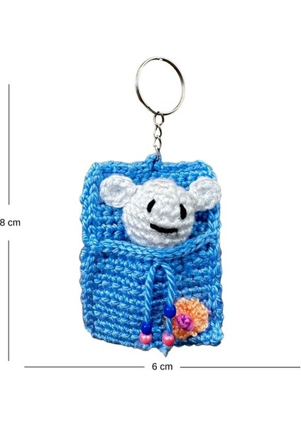 El Yapımı Keseli Ayıcık Örgü Mini Anahtarlık fiyatları