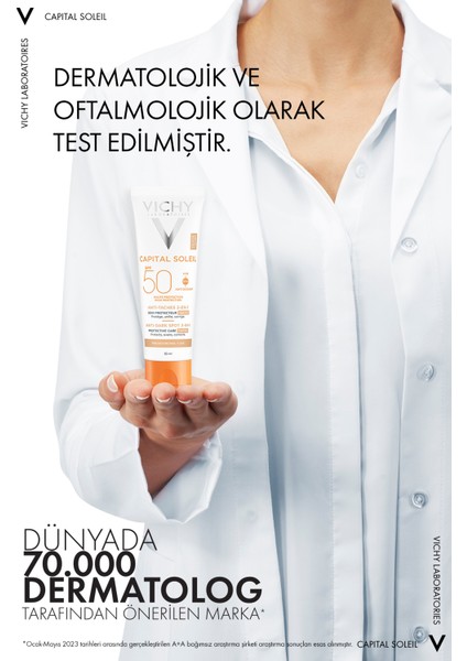 Capital Soleil SPF50+ leke karşıtı güneş kremi, tüm cilt tiplerinde yüksek koruma ve bakım sağlar indirimleri