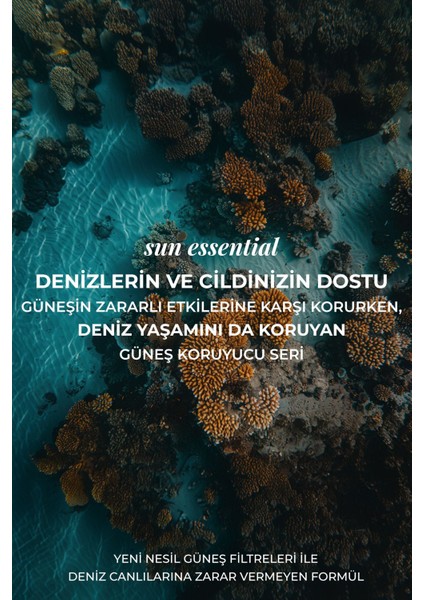 Sun Essential SPF 50 güneş losyonu, hafif dokulu ve kolay sürülen formülüyle yüksek koruma sağlar