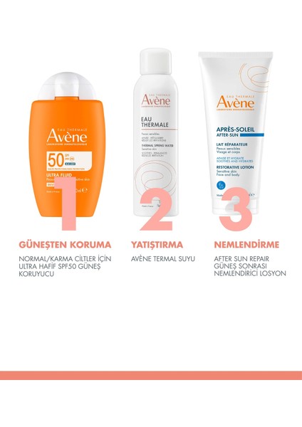 Ultra Fluid Invisible SPF50 yüksek korumalı hafif dokulu 50 ml güneş kremi, yüz ve vücut kullanımı için