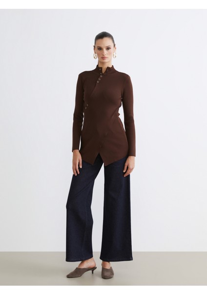 Dik Yaka Kadın Triko Kazak fiyatları