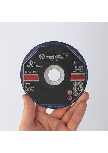 Metal Kesme Taşı 5 Adet 115X6X22MM Yüksek Performanslı Uzun Ömürlü Profesyonel Dayanıklı Kesici Disk modelleri