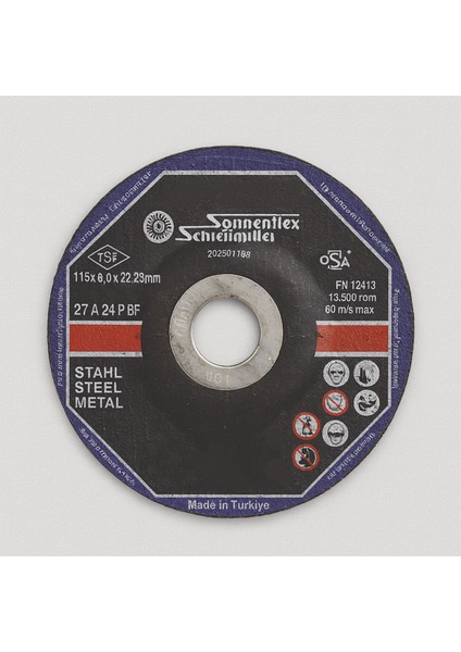 Metal Kesme Taşı 5 Adet 115X6X22MM Yüksek Performanslı Uzun Ömürlü Profesyonel Dayanıklı Kesici Disk fırsatları