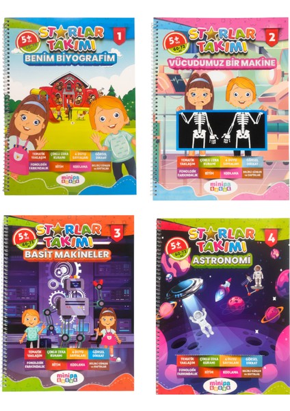 Starlar Takımı Okul Öncesi Eğitim Seti Minipa Çocuk fırsatları