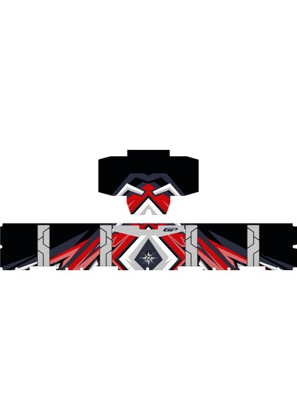 DSN10 45 Lt Alüminyum Motosiklet çanta Uyumlu Sticker