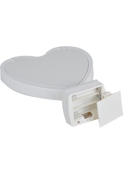 LED Işıklı Kalpli Sihirli Ayna & Resim Çerçevesi Gece Lambası 2'si Bir Arada (Pilli ve USB Li)