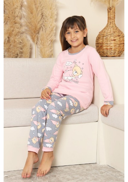 Kız Çocuk %100 Pamuk Interlok Kumaş Pijama Takımı 11-15 Yaş 12448 fiyatları