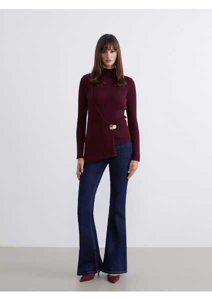 Yarım Balıkçı Yaka Kadın Triko Kazak fiyatları