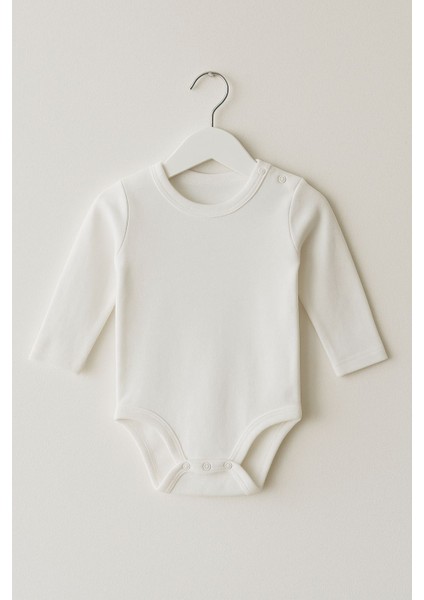 Uzun Kollu Düz Omuzdan Çıtçıtlı Zıbın Body&zıbın