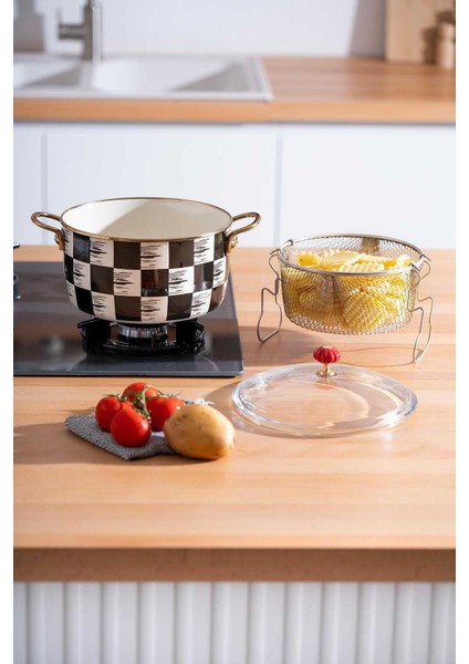 Qualita King Emaye Fritöz Tencere - 22 cm modelleri