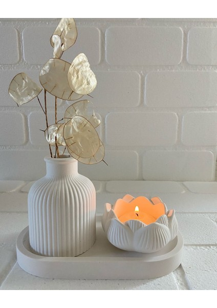 Dekoratif Vazo Mumluk 3'lü Set