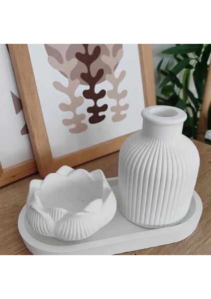 Dekoratif Vazo Mumluk 3'lü Set modelleri