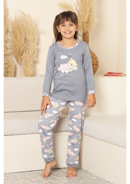 Kız Çocuk %100 Pamuk Interlok Kumaş Pijama Takımı 11-15 Yaş 12448 fırsatları