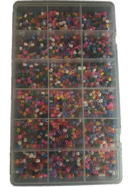 Hama Ütülenebilen Karma Boncuk Seti 3600 Adet Tabla ve Organizer Dahil (5mm Midi Boncuk) (Canlı Karma Renkler Içerir) modelleri