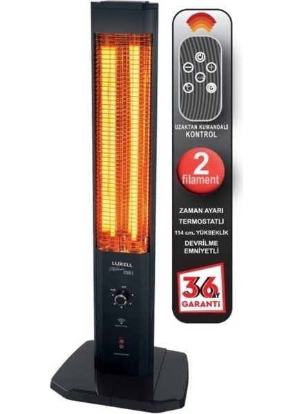 MHR-1800-2R Siyah Uzaktan Kumandalı Isıtıcı (1800W 2rez) fiyatları