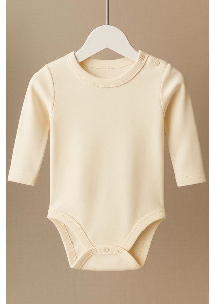 Uzun Kollu Düz Omuzdan Çıtçıtlı Zıbın Body&zıbın