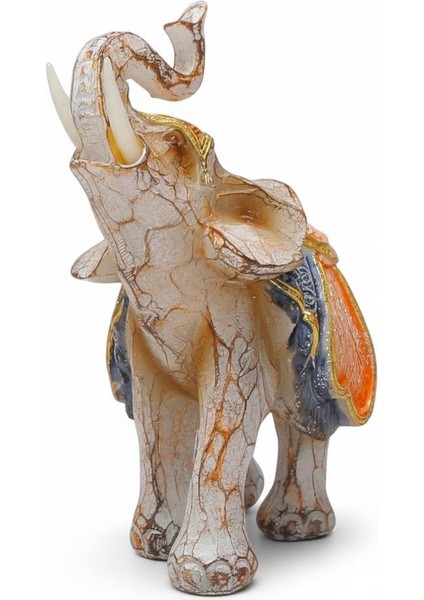 Lüks Nakış Işlemeli Feng Shui Şans ve Bereket Fil Heykeli 13 Cm. Dekoratif Biblo Yeni Ev Için Hediye indirimleri