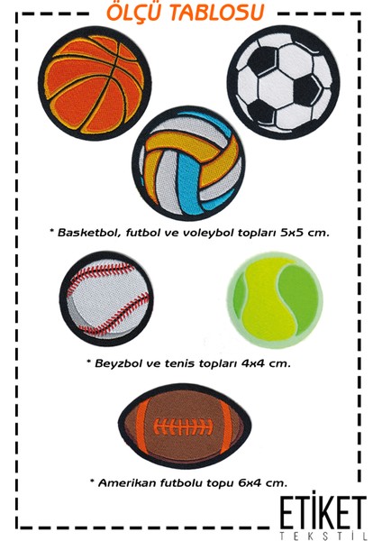 Ütü ile Yapışan Dokuma Arma Seti Patch Yama Top Modeli (6 Adet) fiyatları