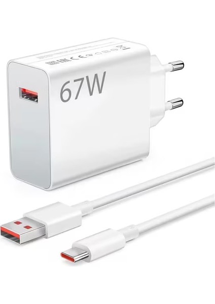 67W Turbo Hızlı Şarj Aleti Ultra Hızlı Şarj Kablo Adaptör Seti Akım Korumalı Bakır Sargı fiyatları