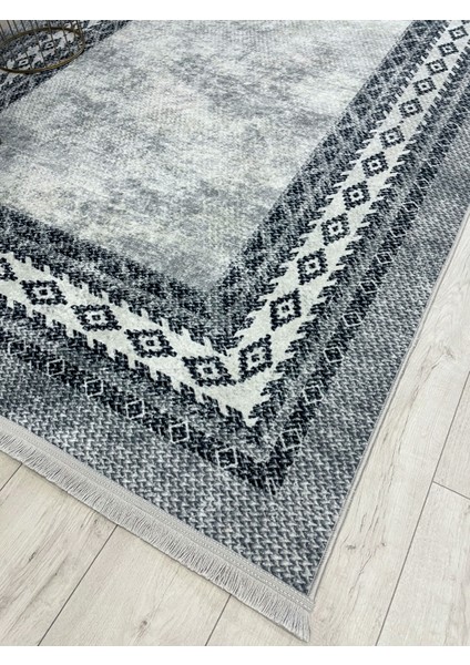 Gri- Jüt Sisal Görünümlü Lateks Taban Halı modelleri