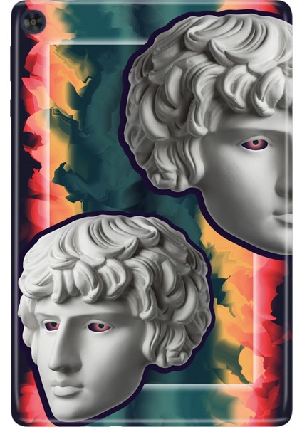 Huawei Matepad T10S-4 10.1" Kılıf Tablet Için Desenli Silikon Kapak - Punkhuman