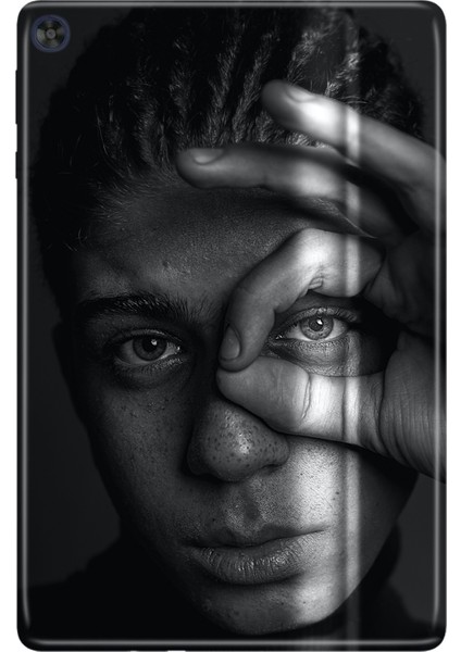 Huawei Matepad T10S-4 10.1" Kılıf Tablet Için Desenli Silikon Kapak - Gizli Bakış