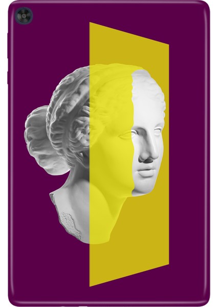 Huawei Matepad T10S-4 10.1" Kılıf Tablet Için Desenli Silikon Kapak - Funkhuman