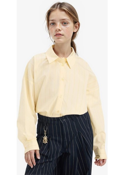 Kız Çocuk Poplin Uzun Kollu Gömlek G3360A825WN