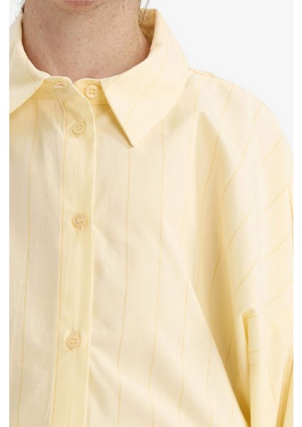 Kız Çocuk Poplin Uzun Kollu Gömlek G3360A825WN