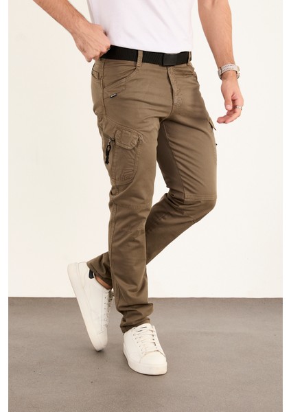 Taktikal Kargo Pantolon Rahat Kesim Cepli Likralı Gabardin Kumaş Yeni Sezon