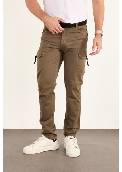 Taktikal Kargo Pantolon Rahat Kesim Cepli Likralı Gabardin Kumaş Yeni Sezon