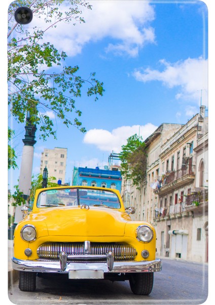 Huawei Matepad T10S-4 10.1" Kılıf Tablet Için Desenli Silikon Kapak - Havana Küba