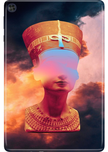 Huawei Matepad T10S-4 10.1" Kılıf Tablet Için Desenli Silikon Kapak - Tanrıça Kadın