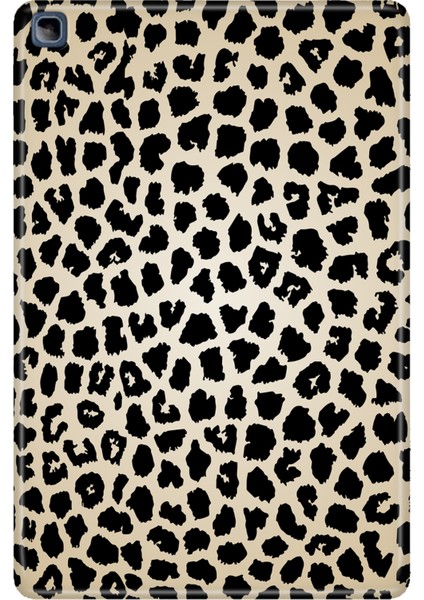 Honor Pad X8 10.1" Kılıf Tablet Için Desenli Silikon Kapak - Leopard