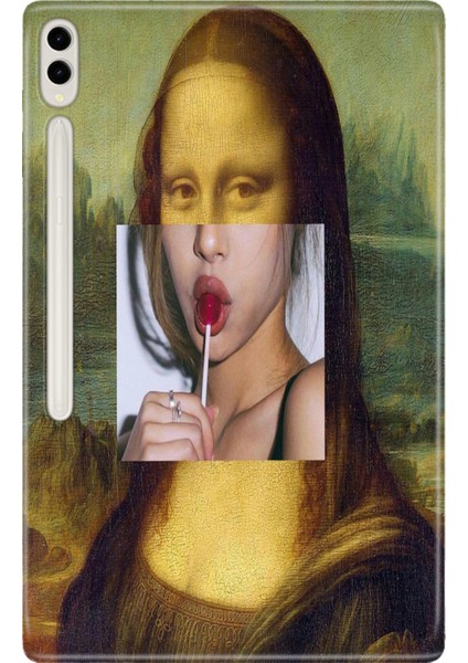 Samsung Galaxy Tab S8 Ultra SM-X900 14.6" Kılıf Tablet Için Desenli Silikon Kapak - Monaelizabeth