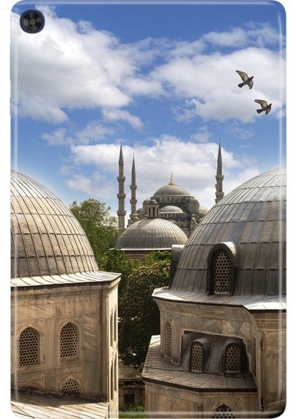 Huawei Matepad T10S-4 10.1" Kılıf Tablet Için Desenli Silikon Kapak - Istanbul Mimari