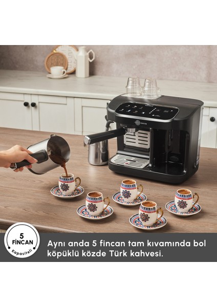 Hatır Perfetto Dijital ve Dokunmatik Ekranlı Espresso ve Türk Kahve Makinesi indirimleri