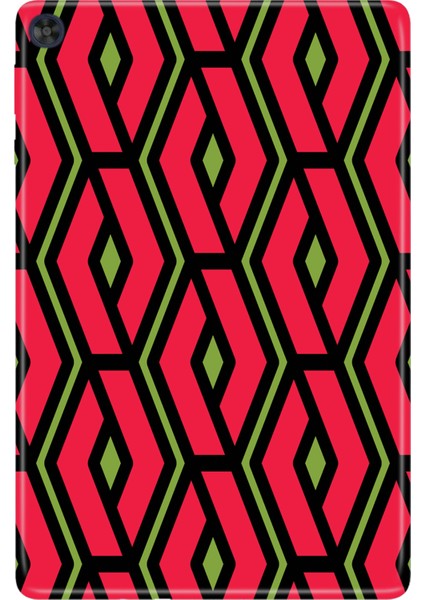 Huawei Matepad T10S-4 10.1" Kılıf Tablet Için Desenli Silikon Kapak - Zincir