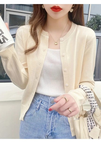 Kadın Basic Düğmeli Triko Hırka fiyatları