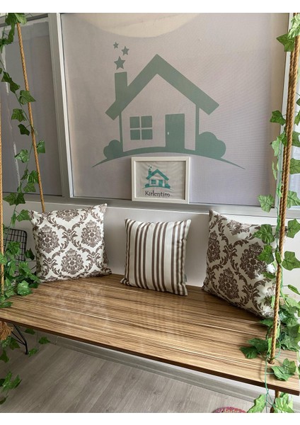 3LÜ-E487-E489 Krem Zemin Kahve Ikat Desen ve Çizgili Kombin fırsatları