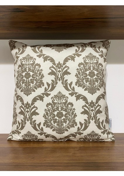 3LÜ-E487-E489 Krem Zemin Kahve Ikat Desen ve Çizgili Kombin indirimleri